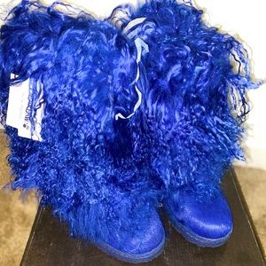 Cobalt Blue Winter Boots